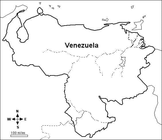 Mapa de Venezuela para imprimir gratis HD