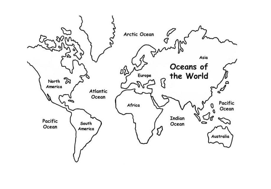 Países Del Mapa Mundial Para Colorear Imprimir E Dibujar Coloringonlycom 9650