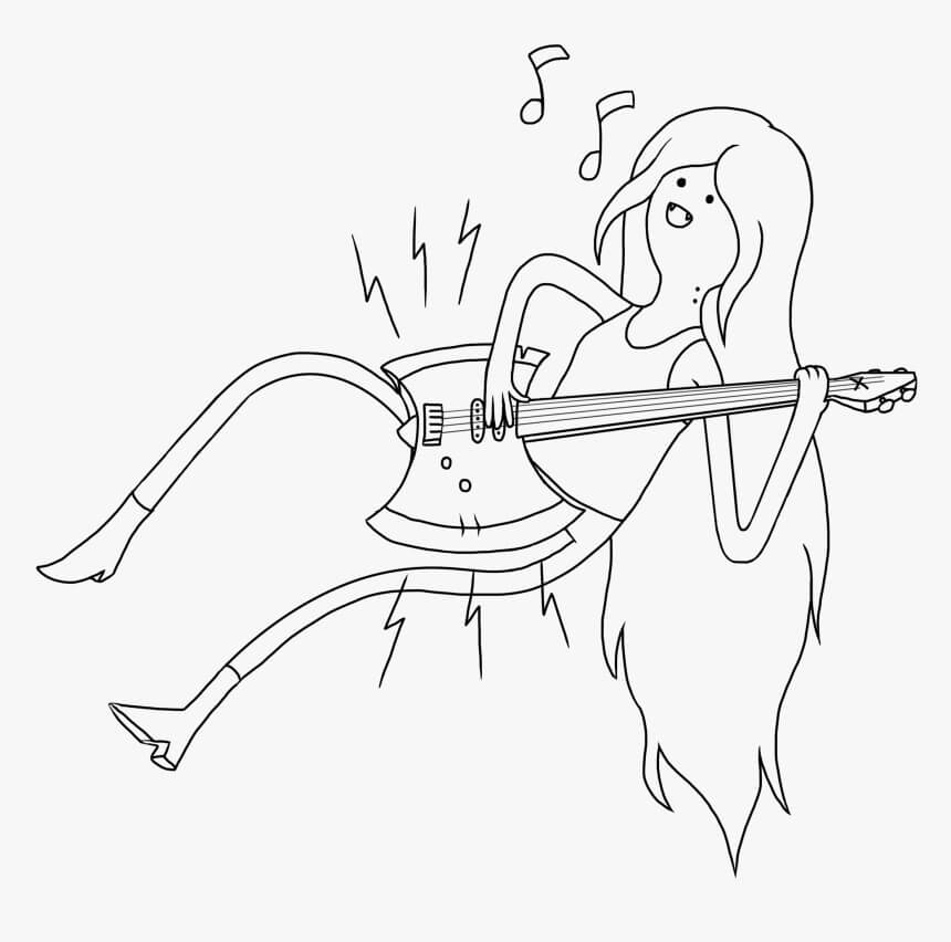 Marceline Tocando la Guitarra