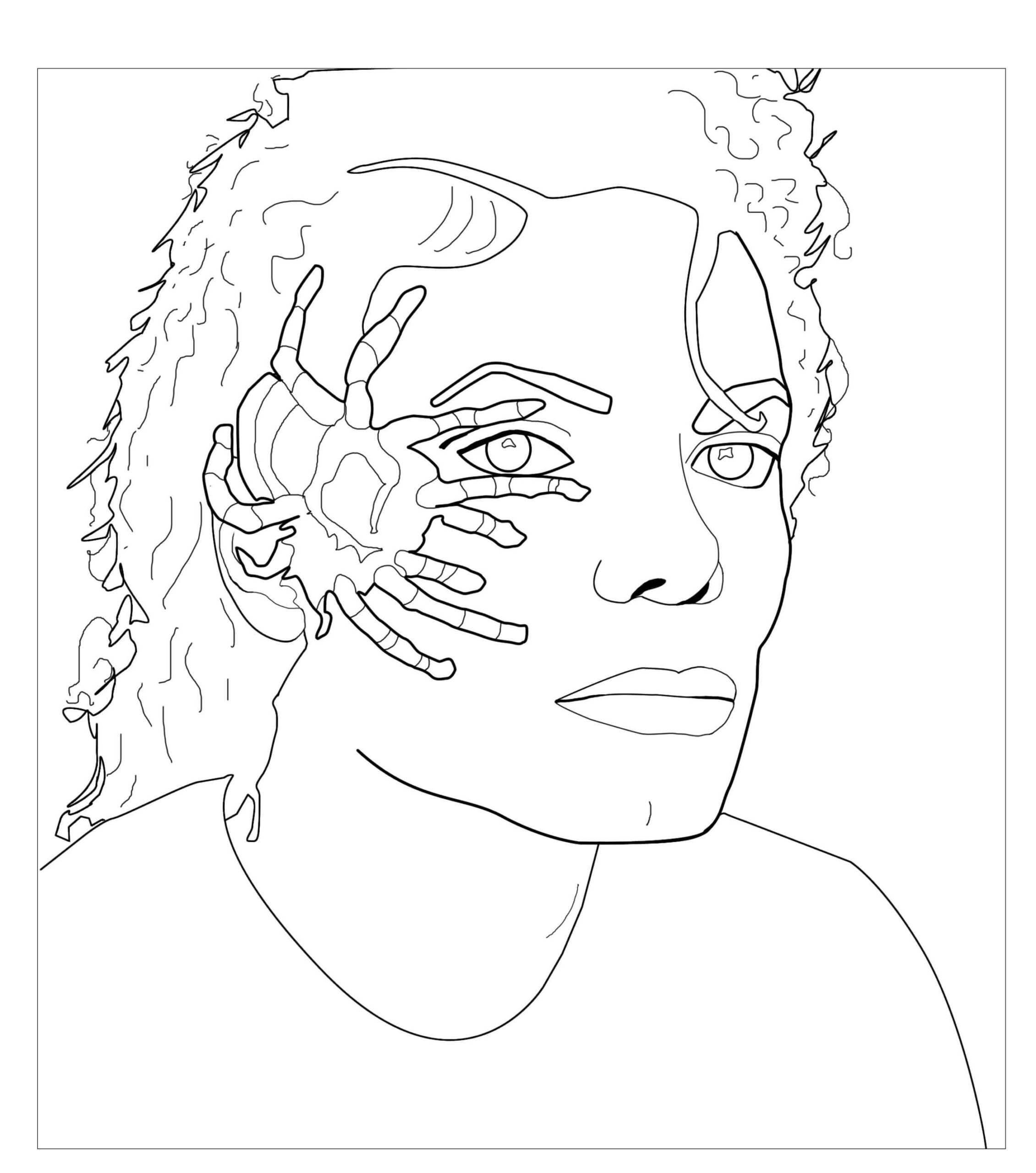 Раскраски Майкл Джексон антистресс