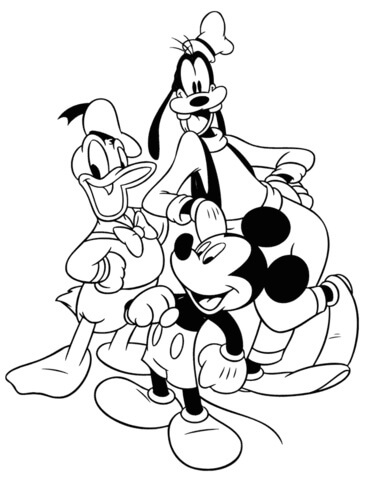 Mickey, Goofy Y Donald png