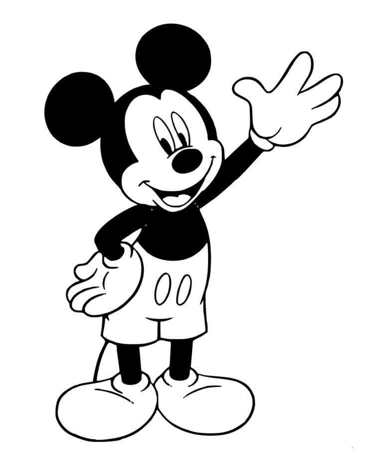 Mickey Mouse decir Hola