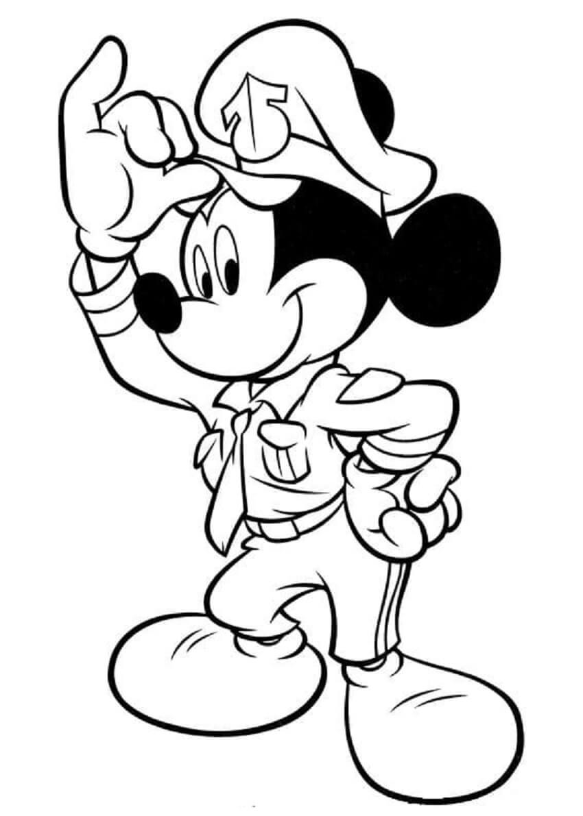Mickey Mouse la Policía