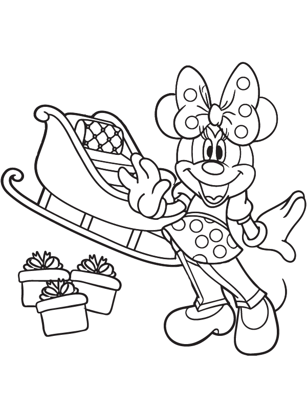 Animada Minnie Mouse Navideña