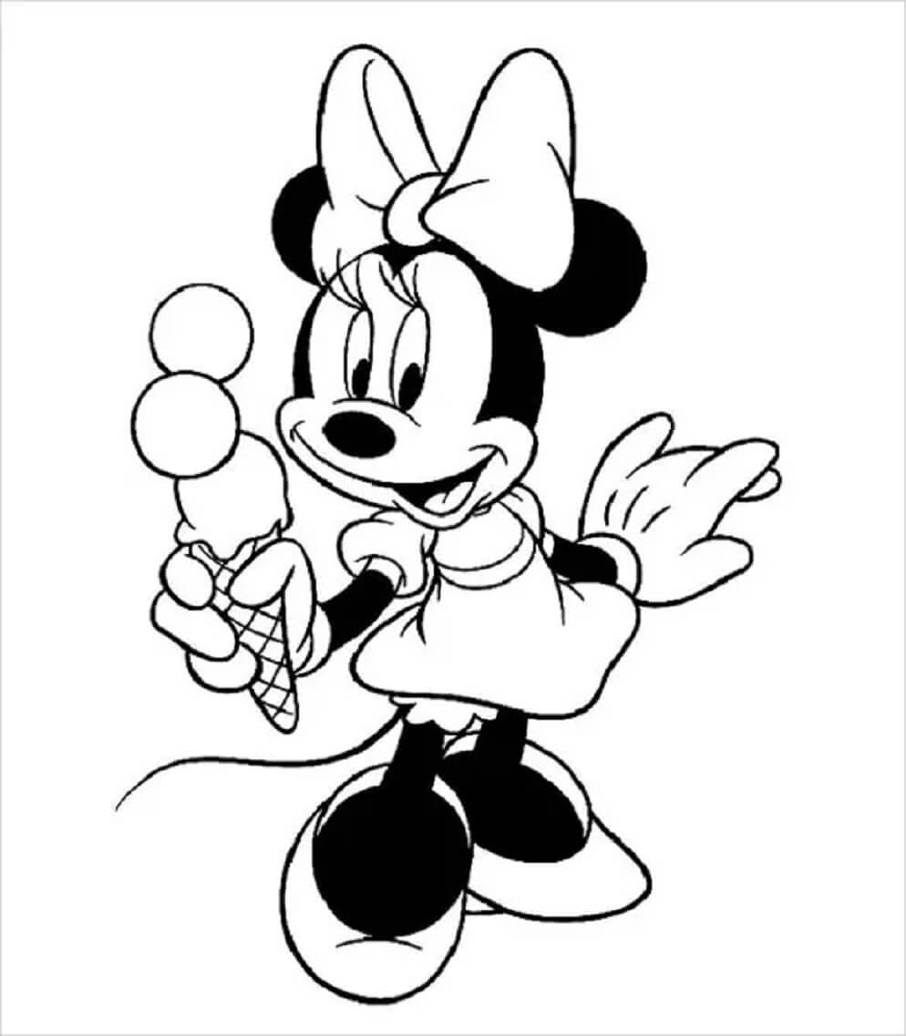 Minnie Mouse Divertida con Helado