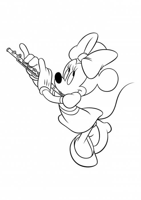 Minnie Mouse Toca la Flauta