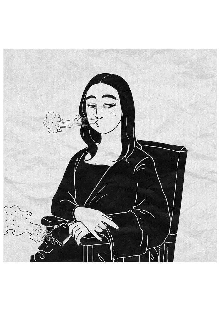 Mona Lisa fumando Tumblr