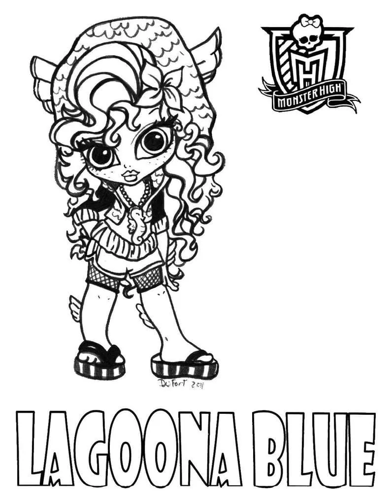 Monster High Bebé Lagoona Blue