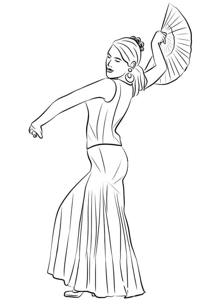 Mujer Española Bailando
