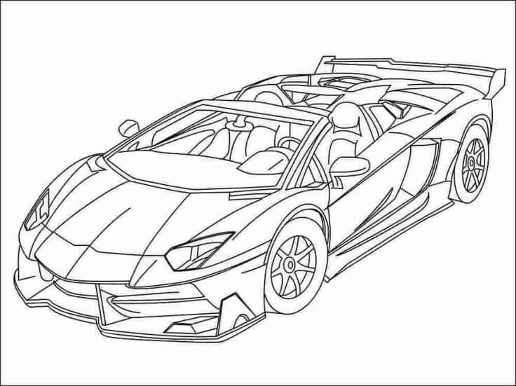  Dibujos de Lamborghini para colorear e imprimir– ColoringOnly.Com