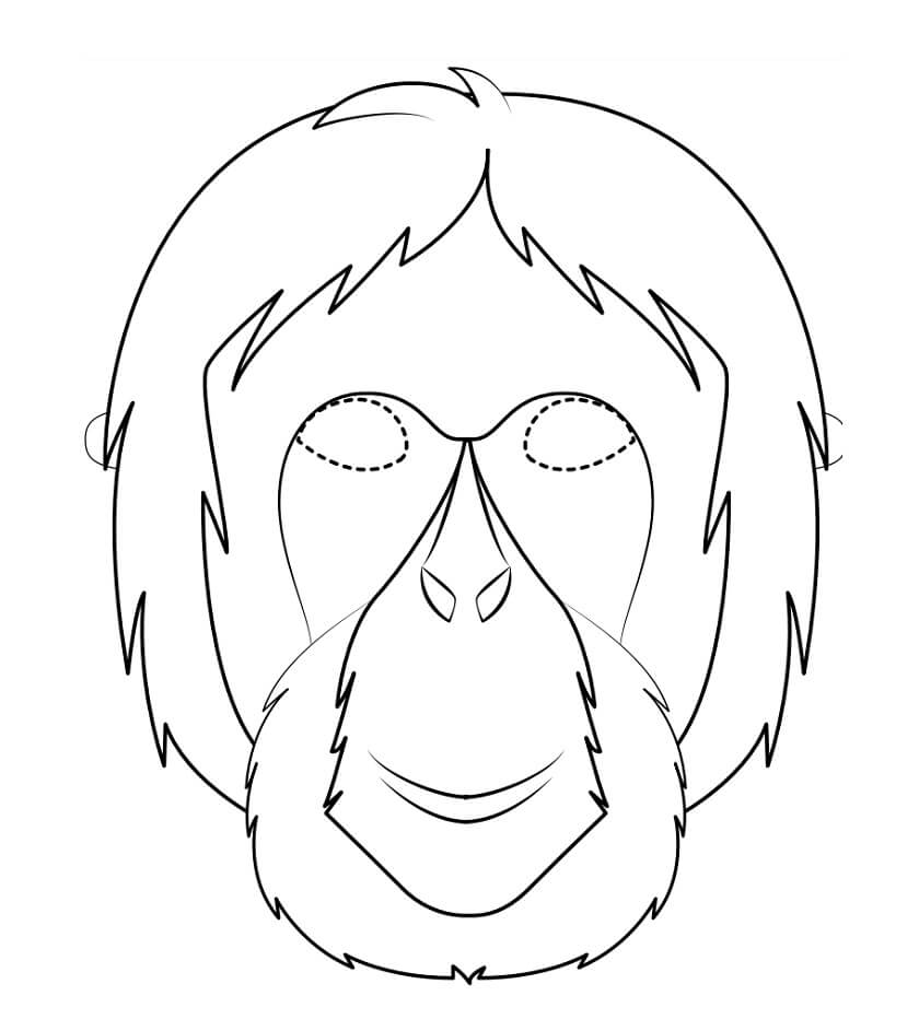 Máscara de Orangután