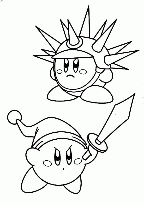 Nintendo Kirby para colorear, imprimir e dibujar –