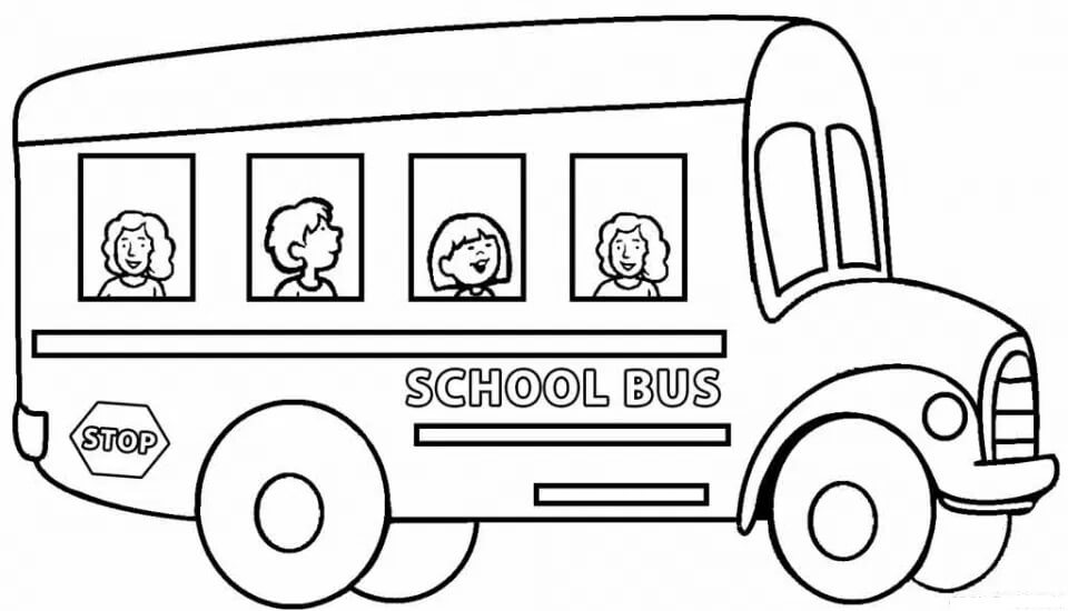 Niña en el Autobús Escolar