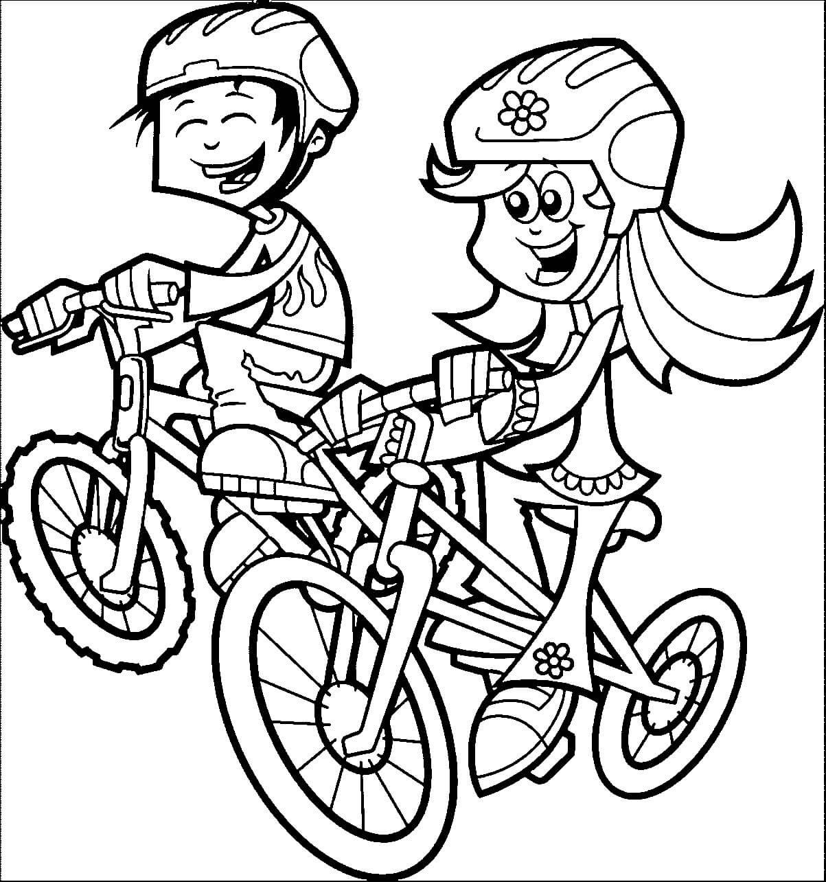 Niña y niño, Ciclismo