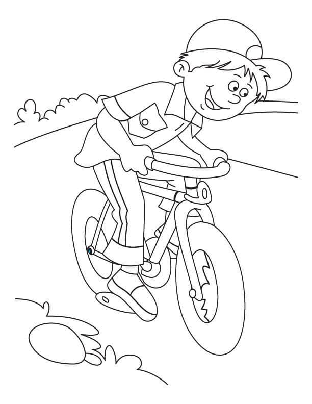 Niño Montando Bicicleta