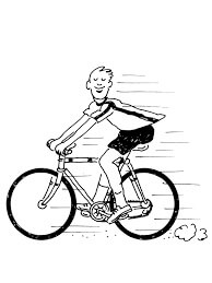 Niño, montar bicicleta