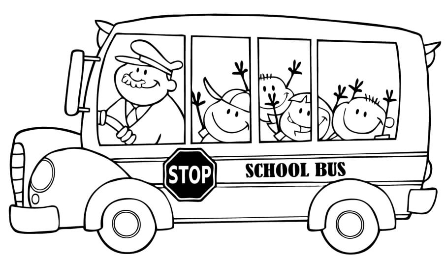 Niños en el Autobús Escolar