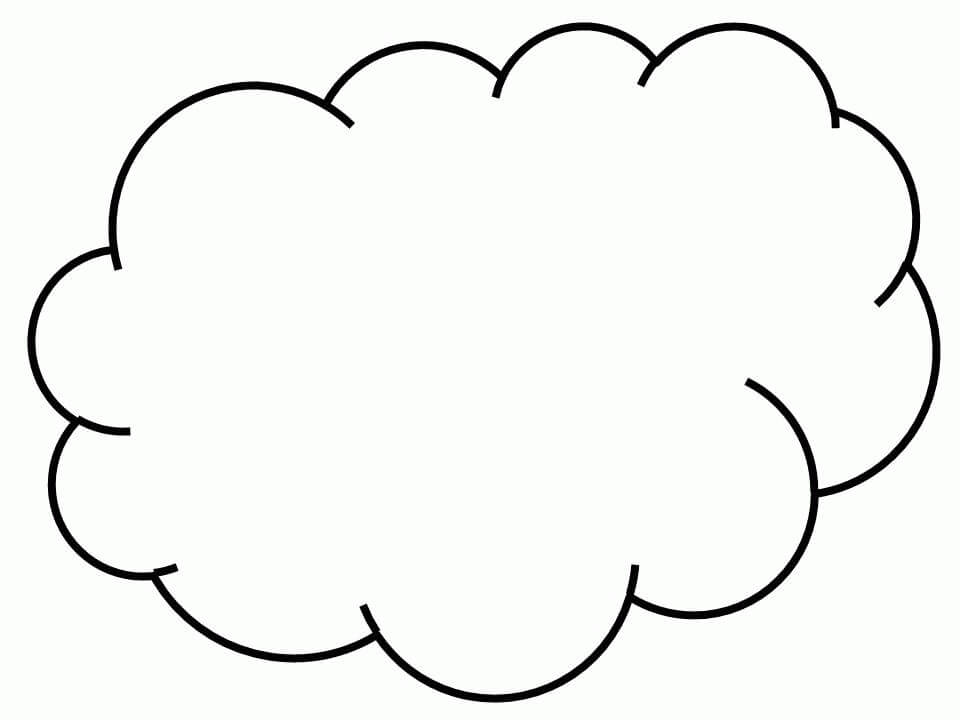 Dibujos de Nubes para colorear e imprimir– 