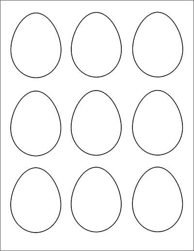  Nueve Huevos para colorear, imprimir e dibujar –ColoringOnly.Com