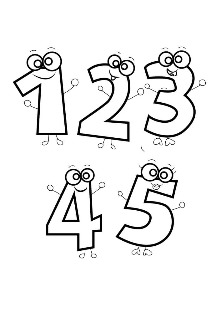 Numero Uno Para Colorear Numero Uno Para Colorear