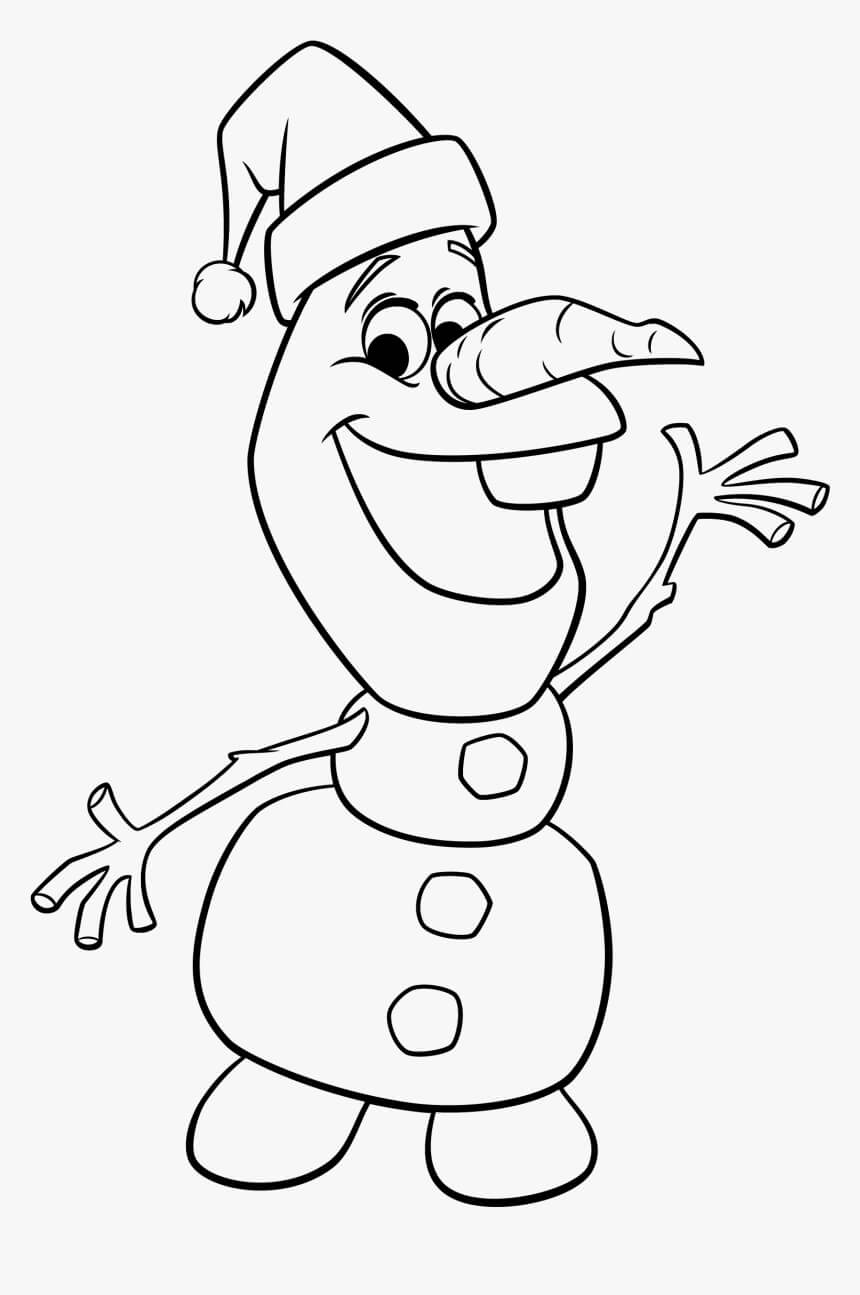 Olaf con Sombrero de Navidad
