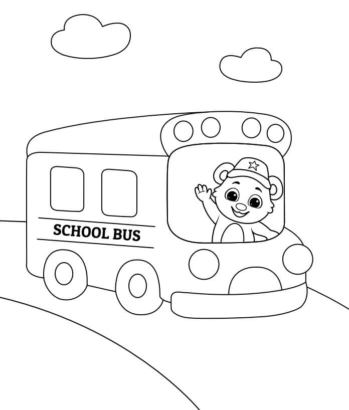 Oso en Autobús Escolar