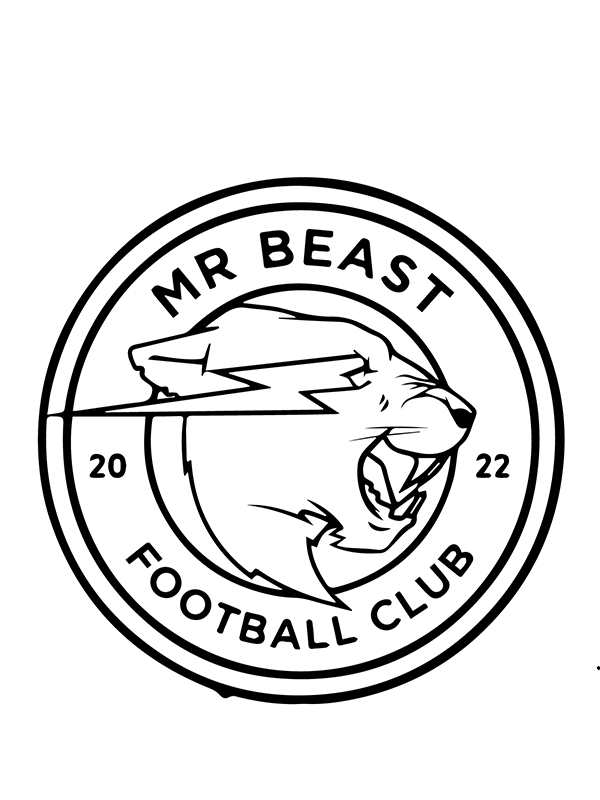 Logotipo de Mr. Beast en Club de Fútbol