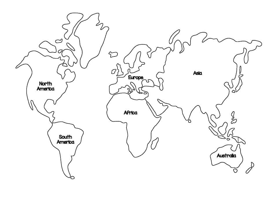 Países del mapa mundial