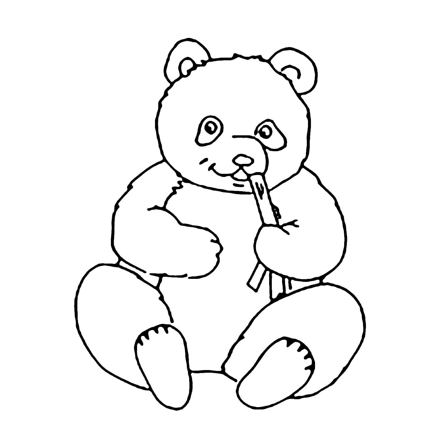 Cómo dibujar un Oso Panda Kawaii   COMODIBUJARCLUB