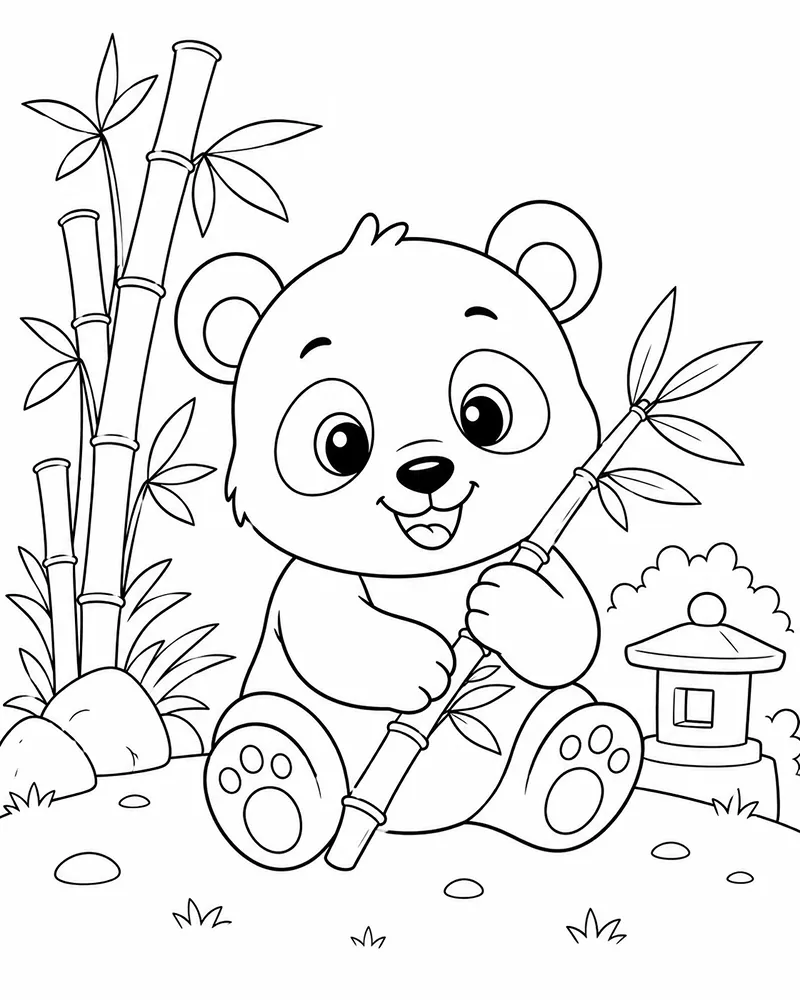 Panda Minimalista