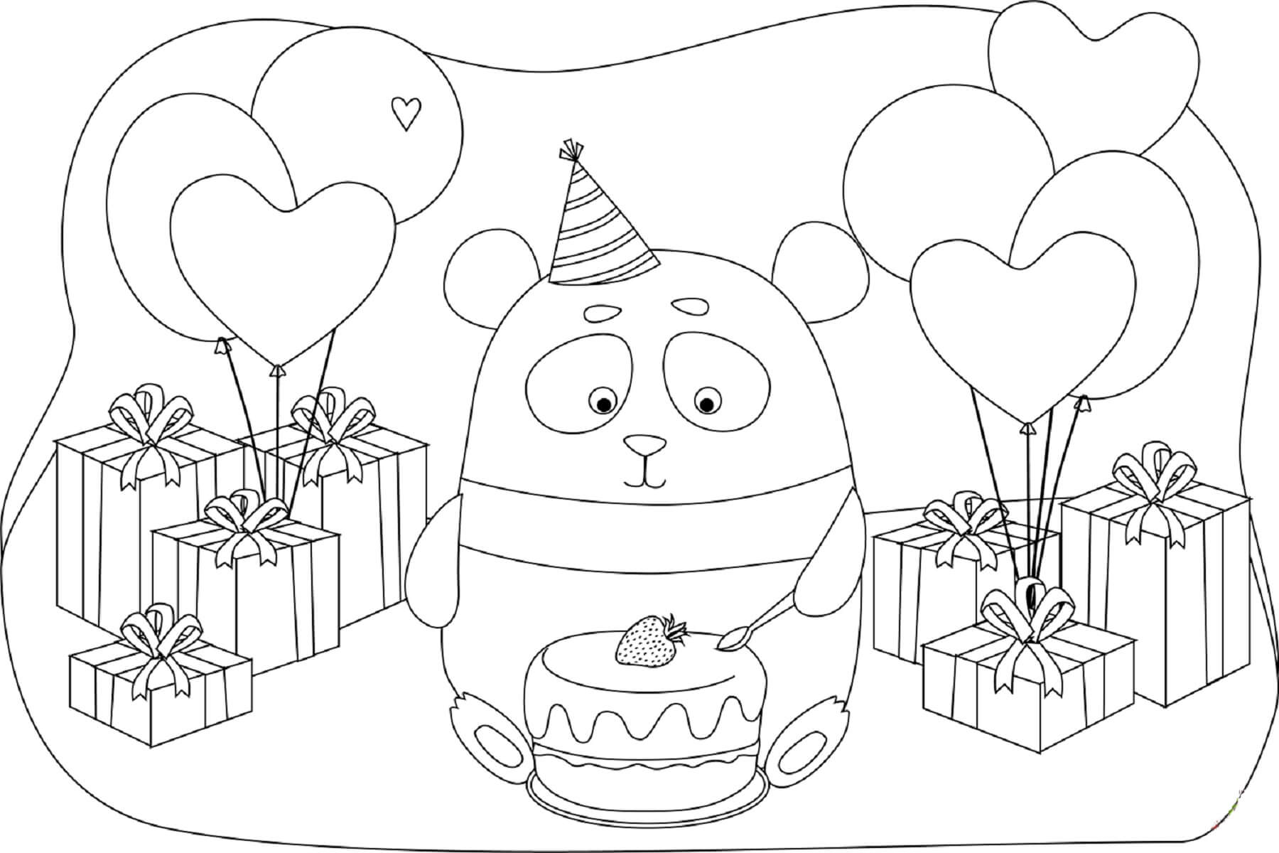 Panda en Cumpleaños