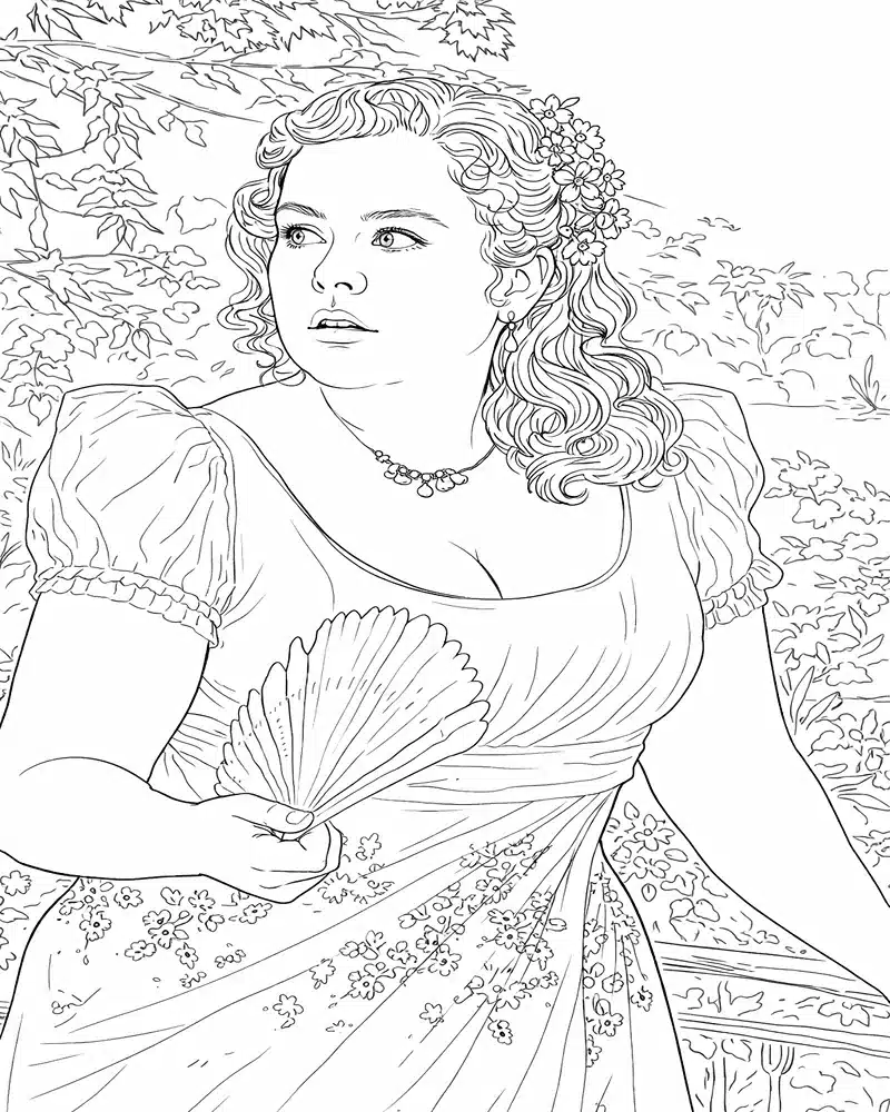 Penelope Featherington In The Garden