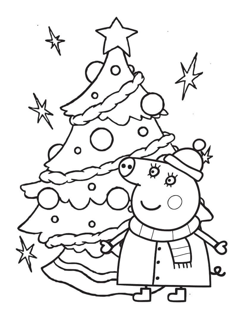 Peppa Pig con Árbol de Navidad