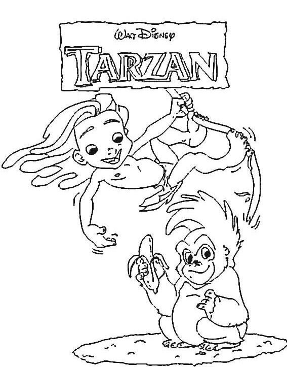 Pequeño Tarzán y Mono