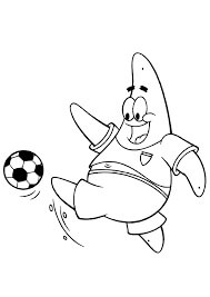 Personaje de Dibujos Animados Jugando al Fútbol