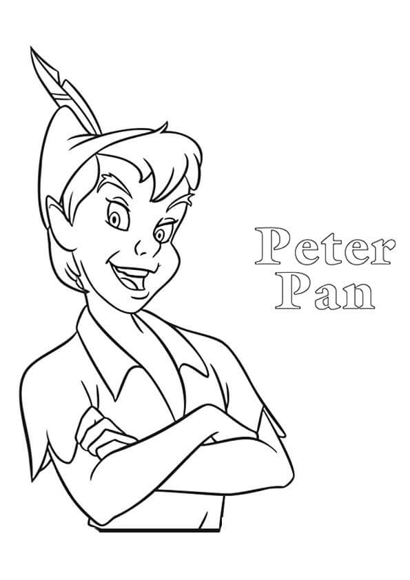Peter Pan Para Colorear Imprimir E Dibujar Coloringonly Com