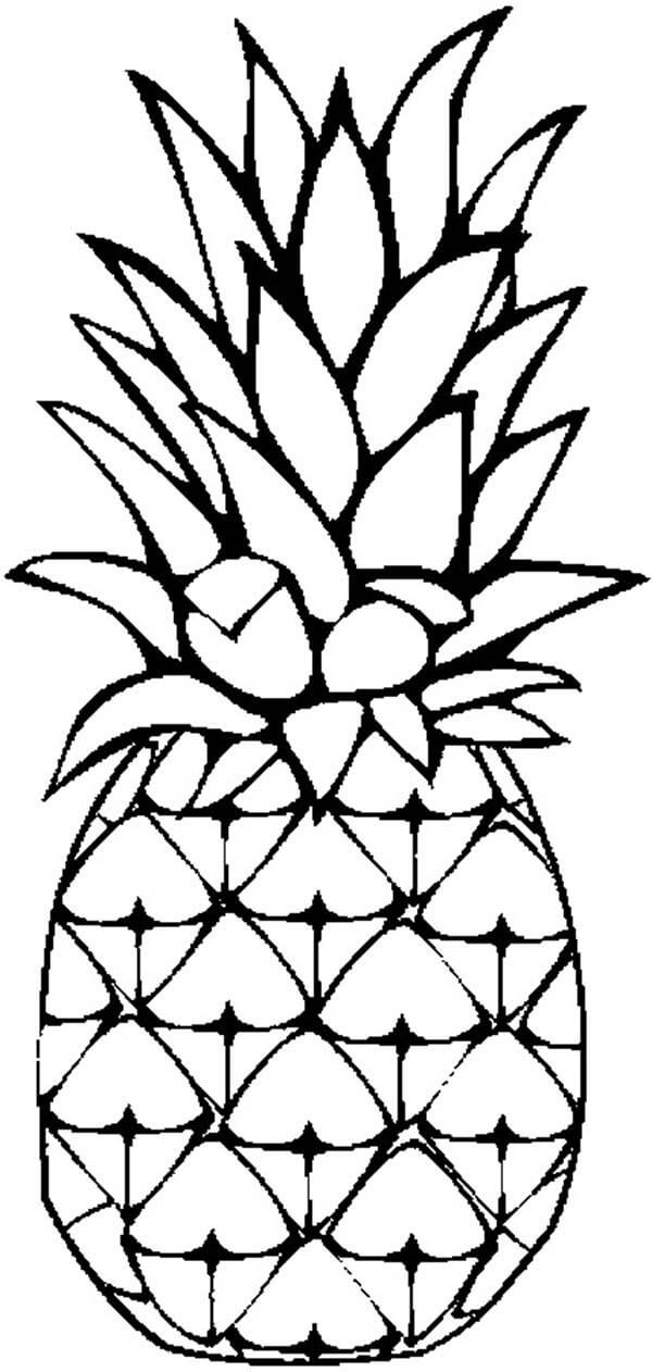 Dibujos de Piña para colorear e imprimir– ColoringOnly.Com