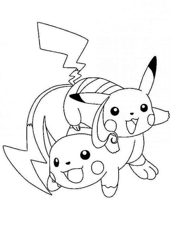 Pikachu con Raichu