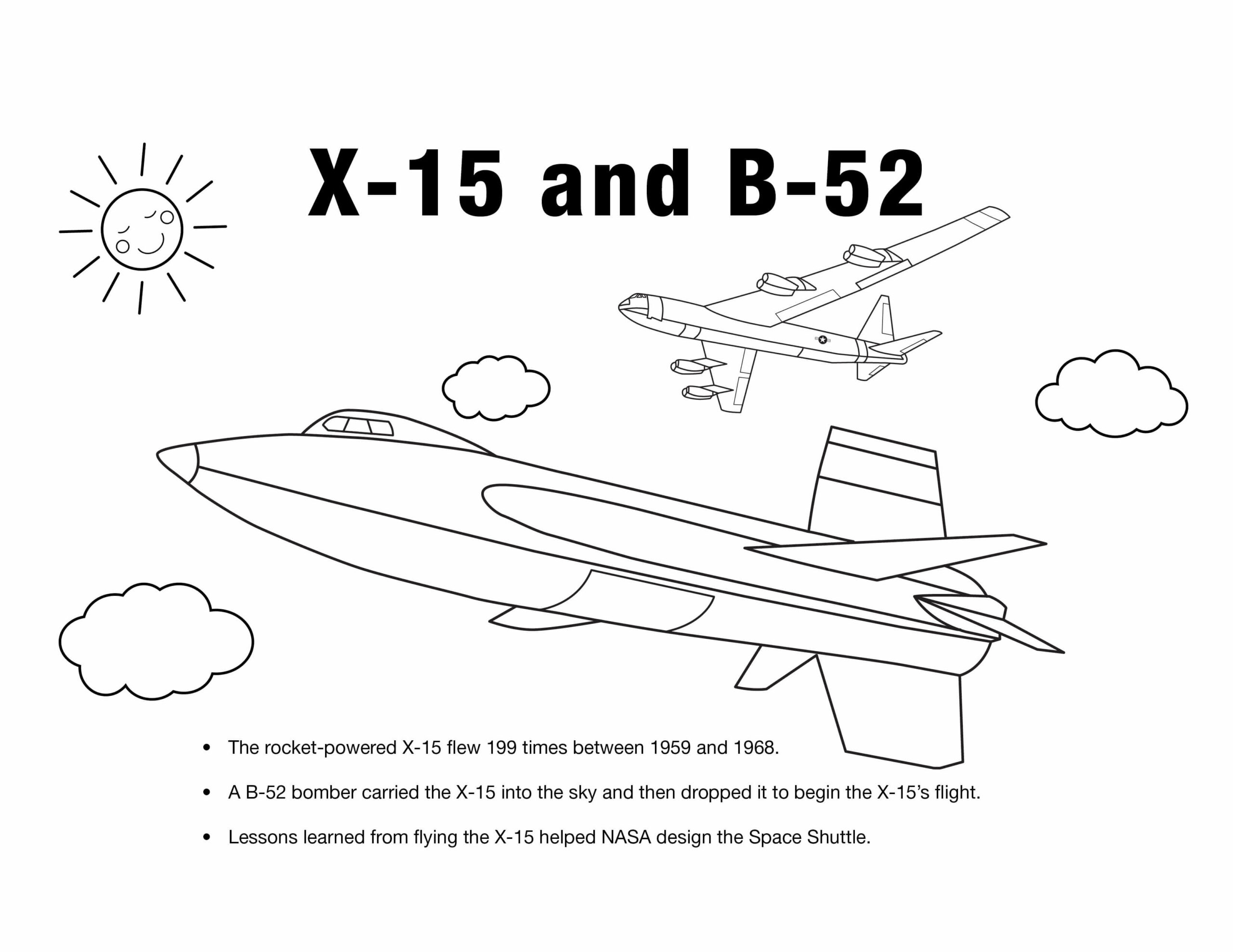 Planos X-15 y B-52