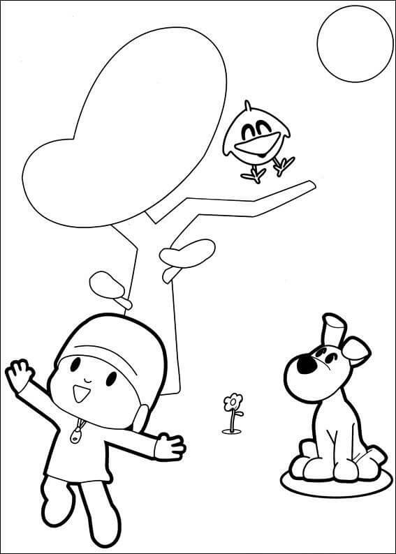 Pocoyo and Friends With Tree