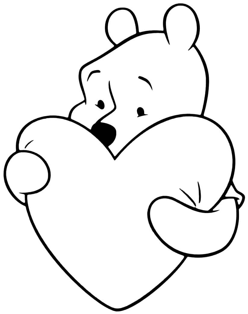 Pooh Oso Abrazos Corazón