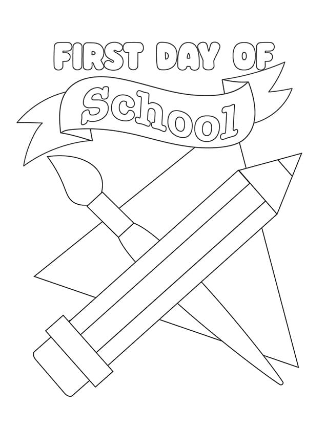 Primer Día de Escuela Imprimible
