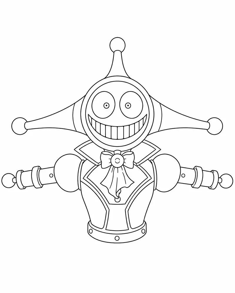 Prototype Bufón Con Mini Garras Página Para Colorear
