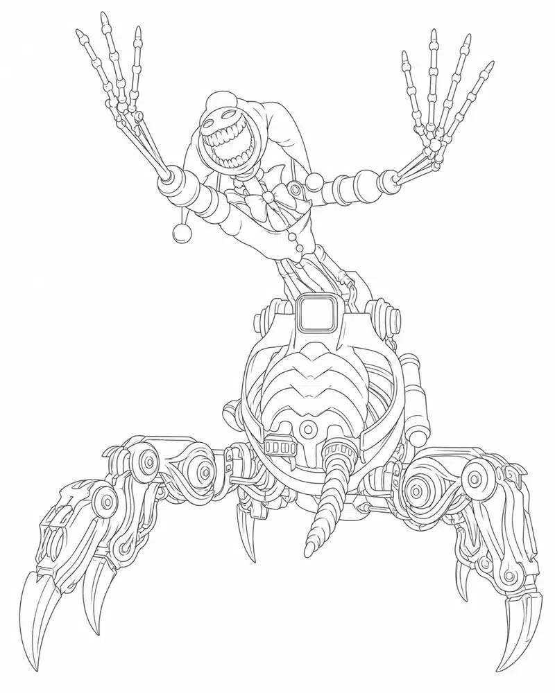 Prototype Monstruo Payaso Araña