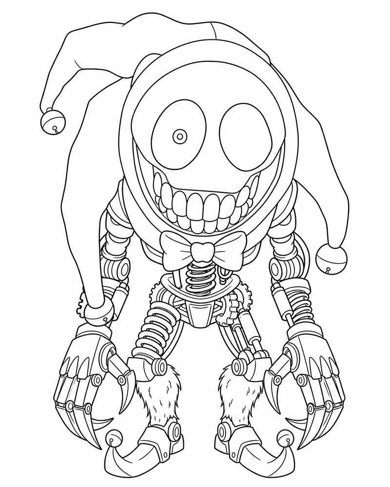 Prototype Pequeño Robot De Juguete Página Para Colorear
