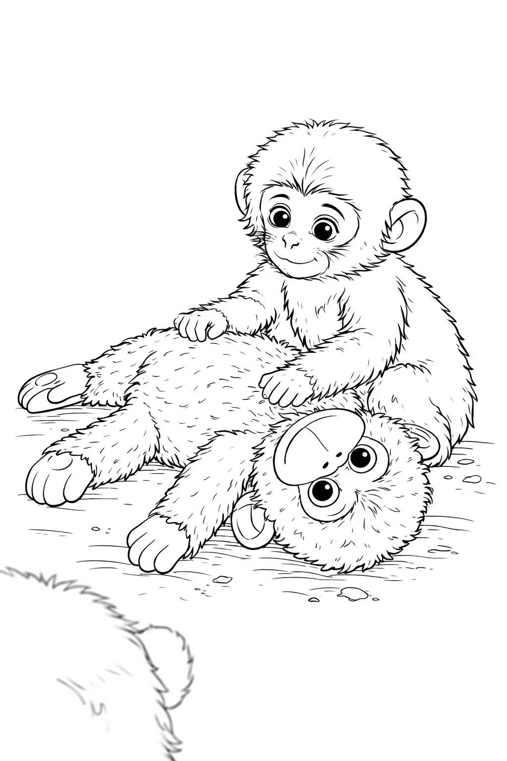 Punch Haciendo Cosquillas A Teddy