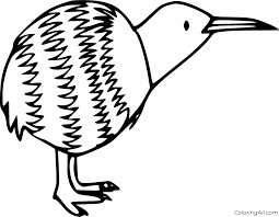 Pájaro de Kiwi de Dibujos Animados Lindo