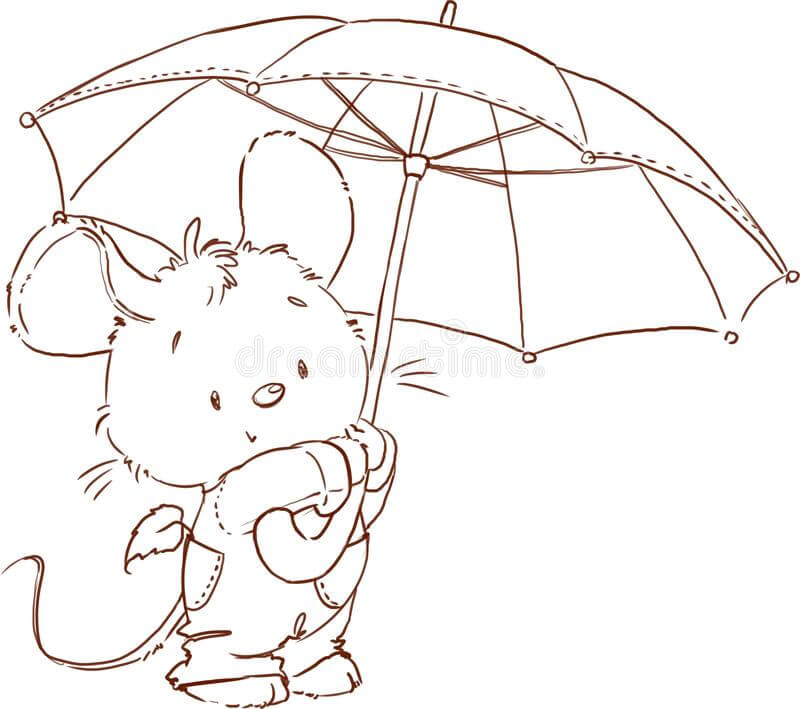 Ratón con Paraguas