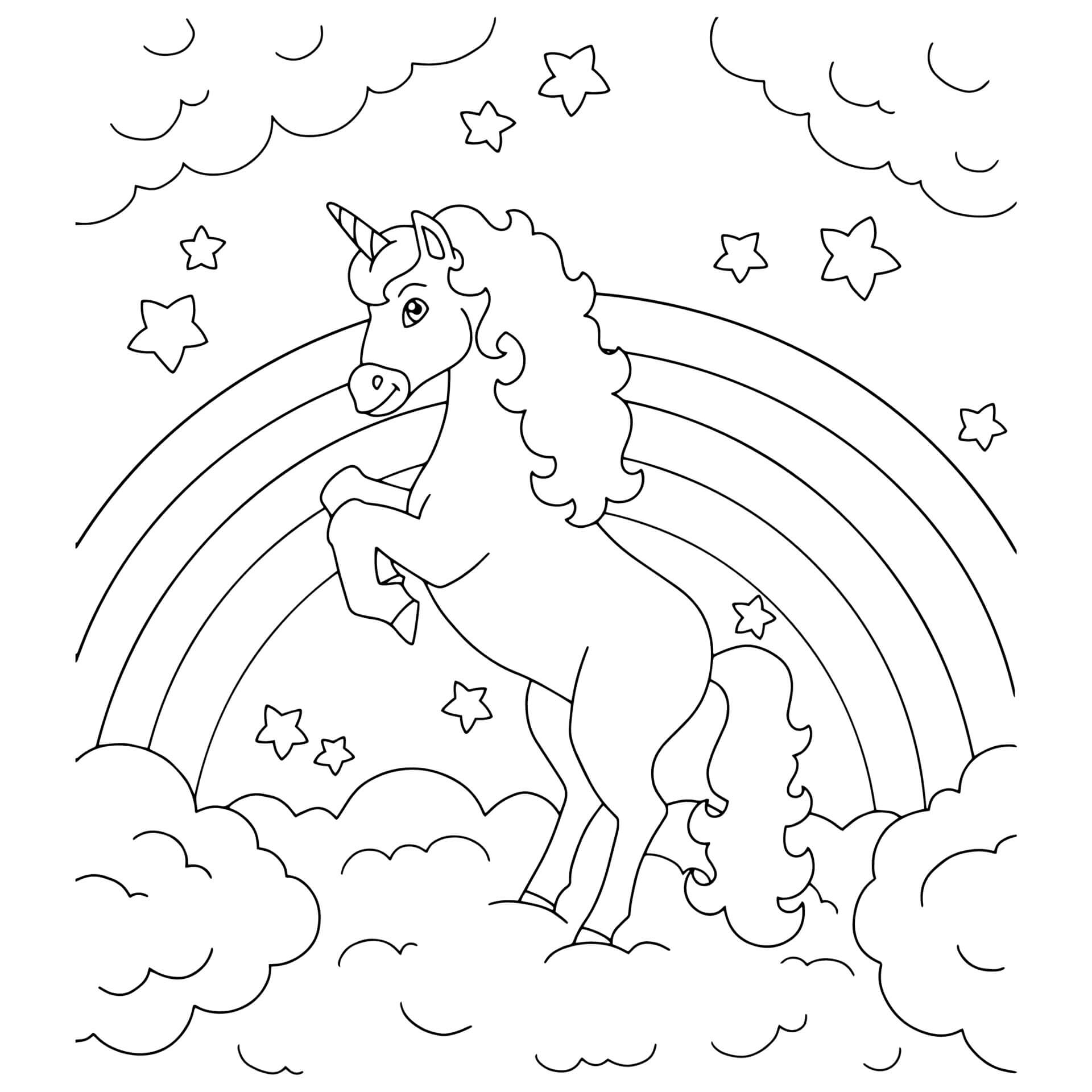Salta Unicornio en una Nube