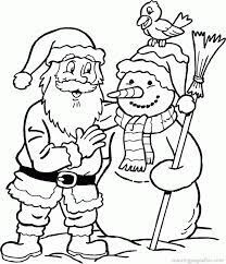 Santa Claus Divertido y Muñeco de Nieve